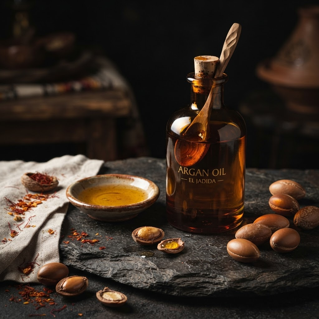 Argan Oil Pressing, a condiments dish from Taroudant