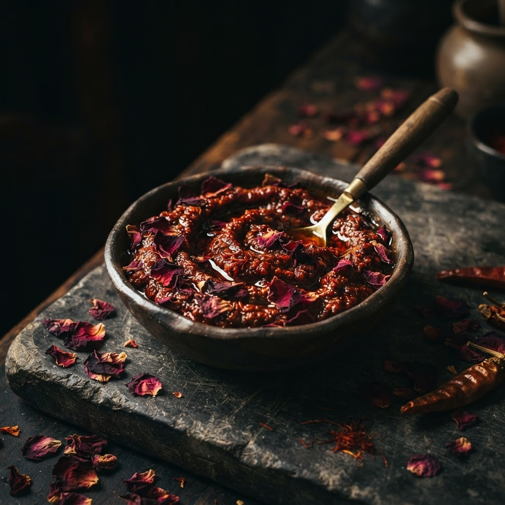 Harissa Rose Petal, a condiments dish from Kairouan