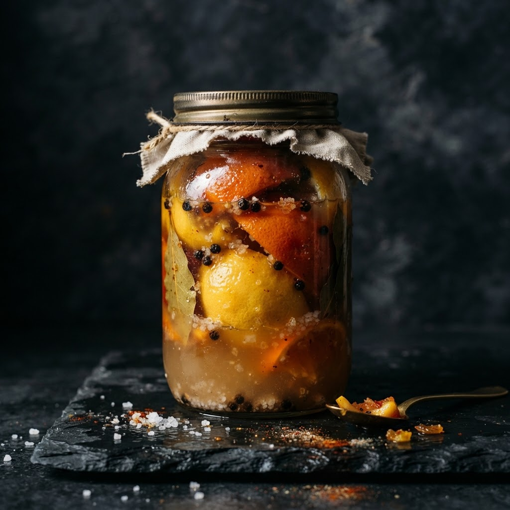 Msir Salt-Cured Citrus, a condiments dish from Beni Mellal