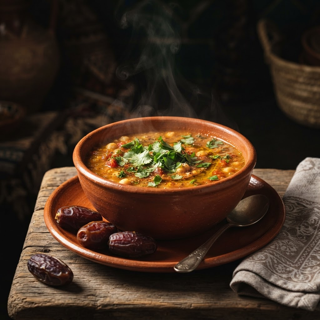 Harira Night Cup, a street food dish from Marrakech