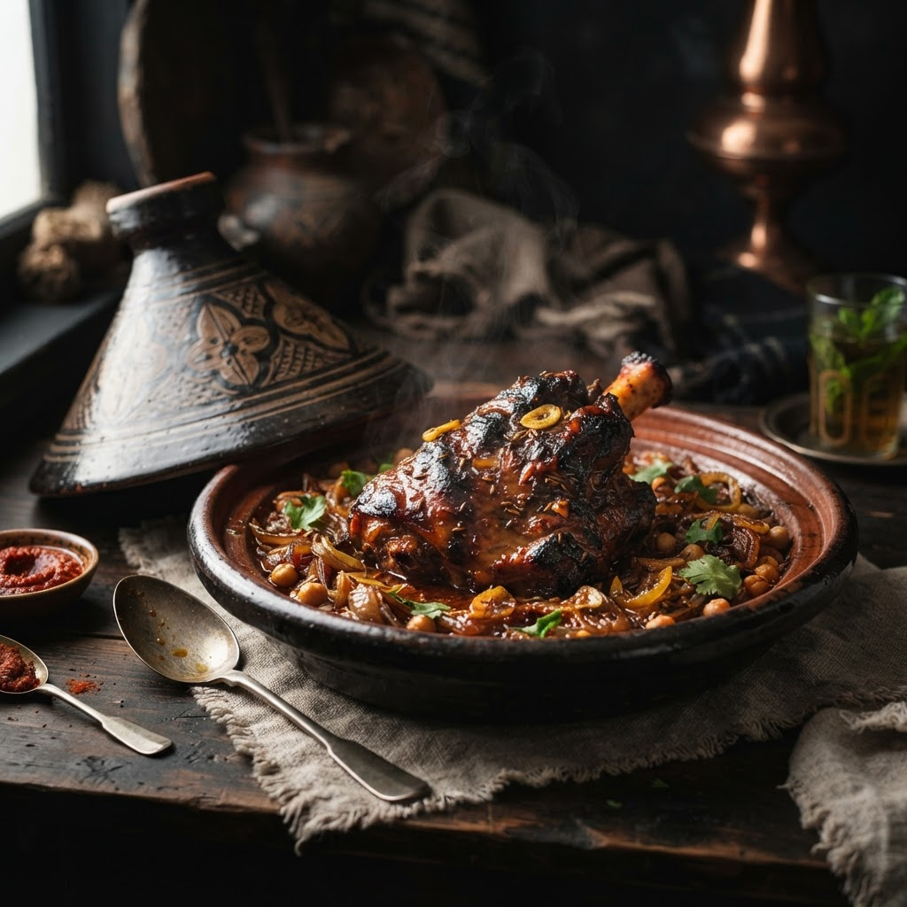 Lamb M’hammar, a tagines & stews dish from Marrakech