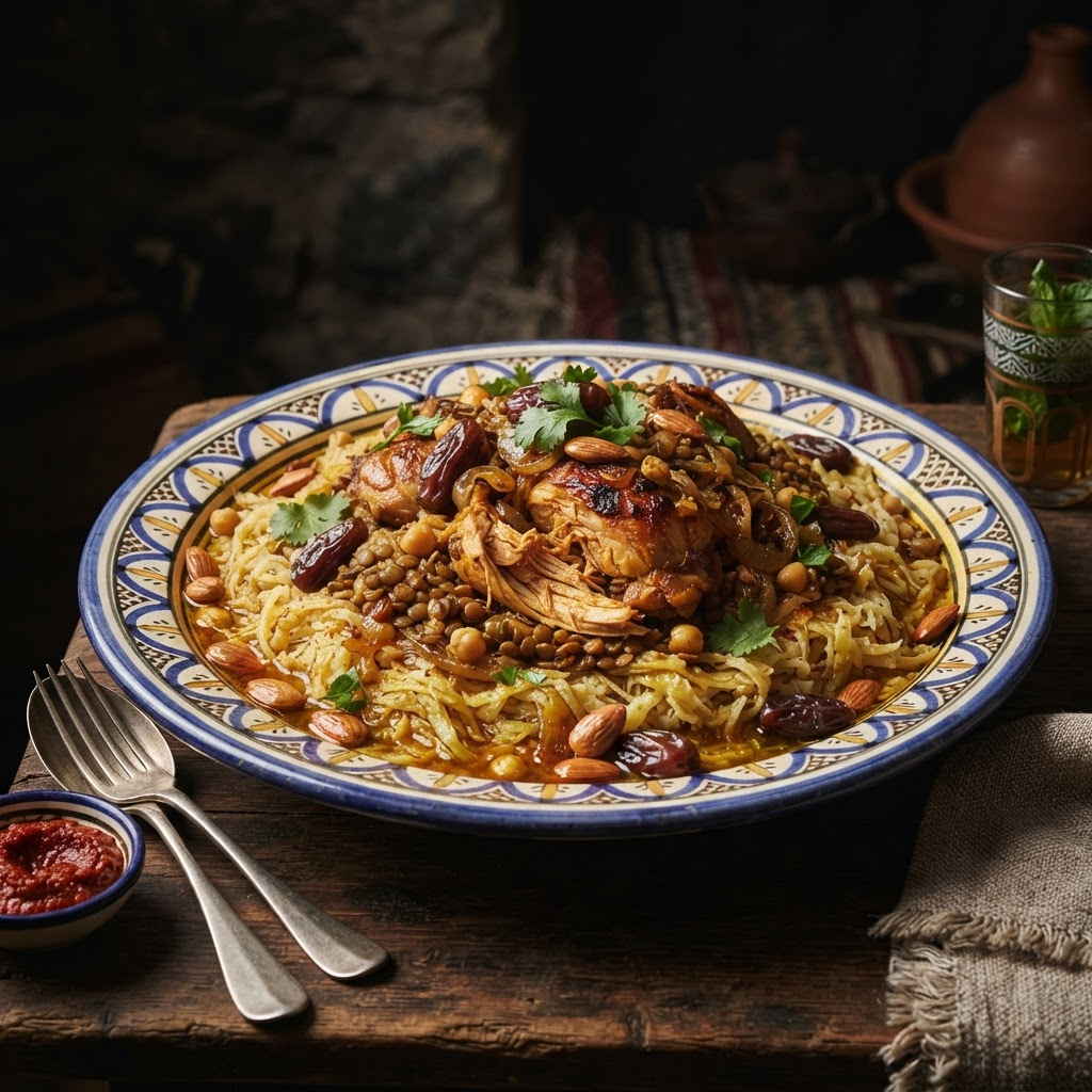 Rfissa with Fenugreek, a tagines & stews dish from Rabat
