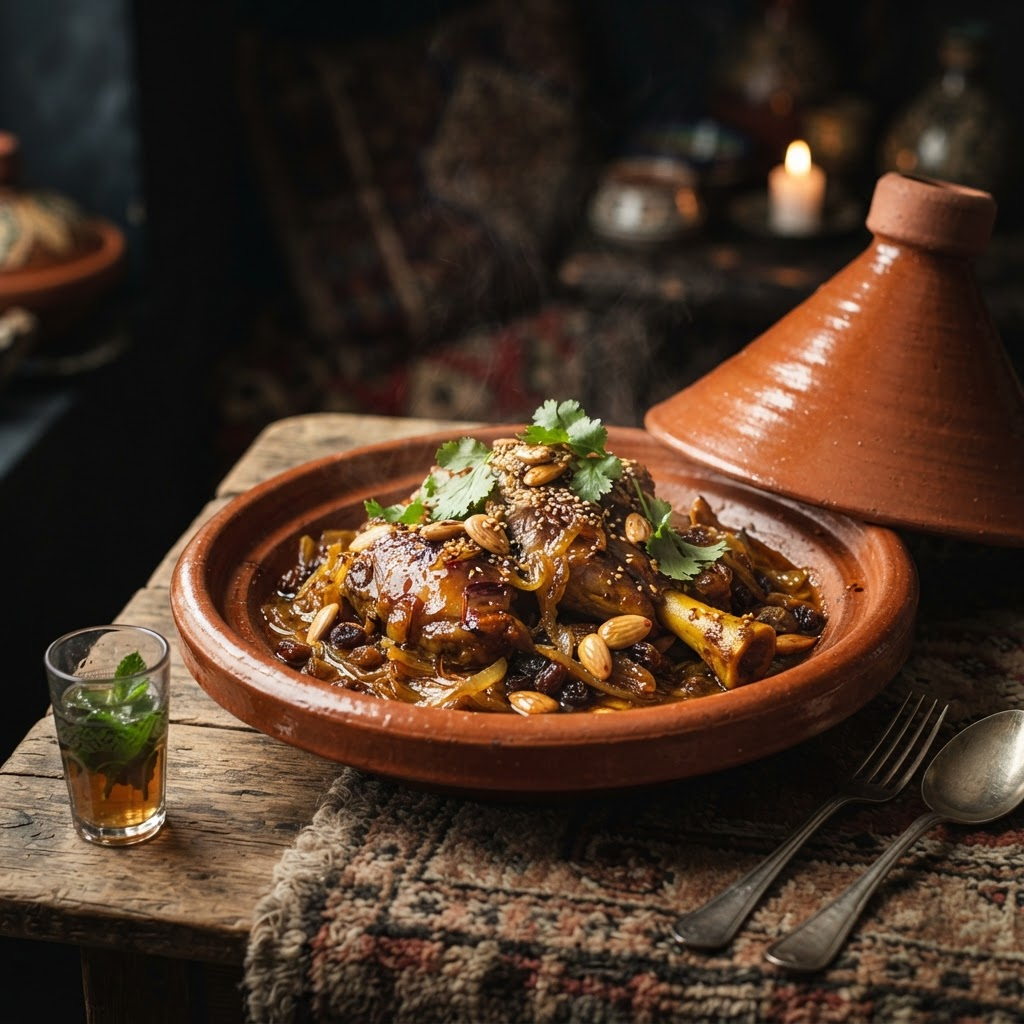 Mrouzia Honey Lamb, a tagines & stews dish from Marrakech