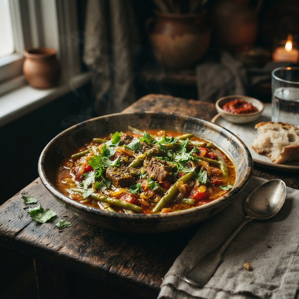 Fasolia Green Bean Stew, a tagines & stews dish from Damietta