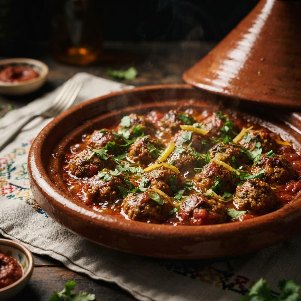 Sardine Meatball Tagine, a tagines & stews dish from Safi