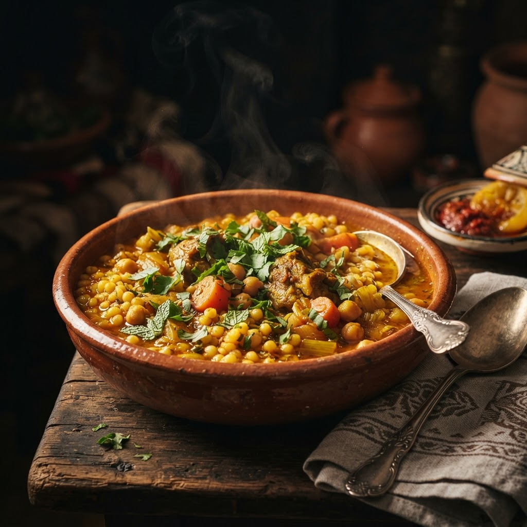 Berkoukes Pearl Couscous, a tagines & stews dish from Sétif