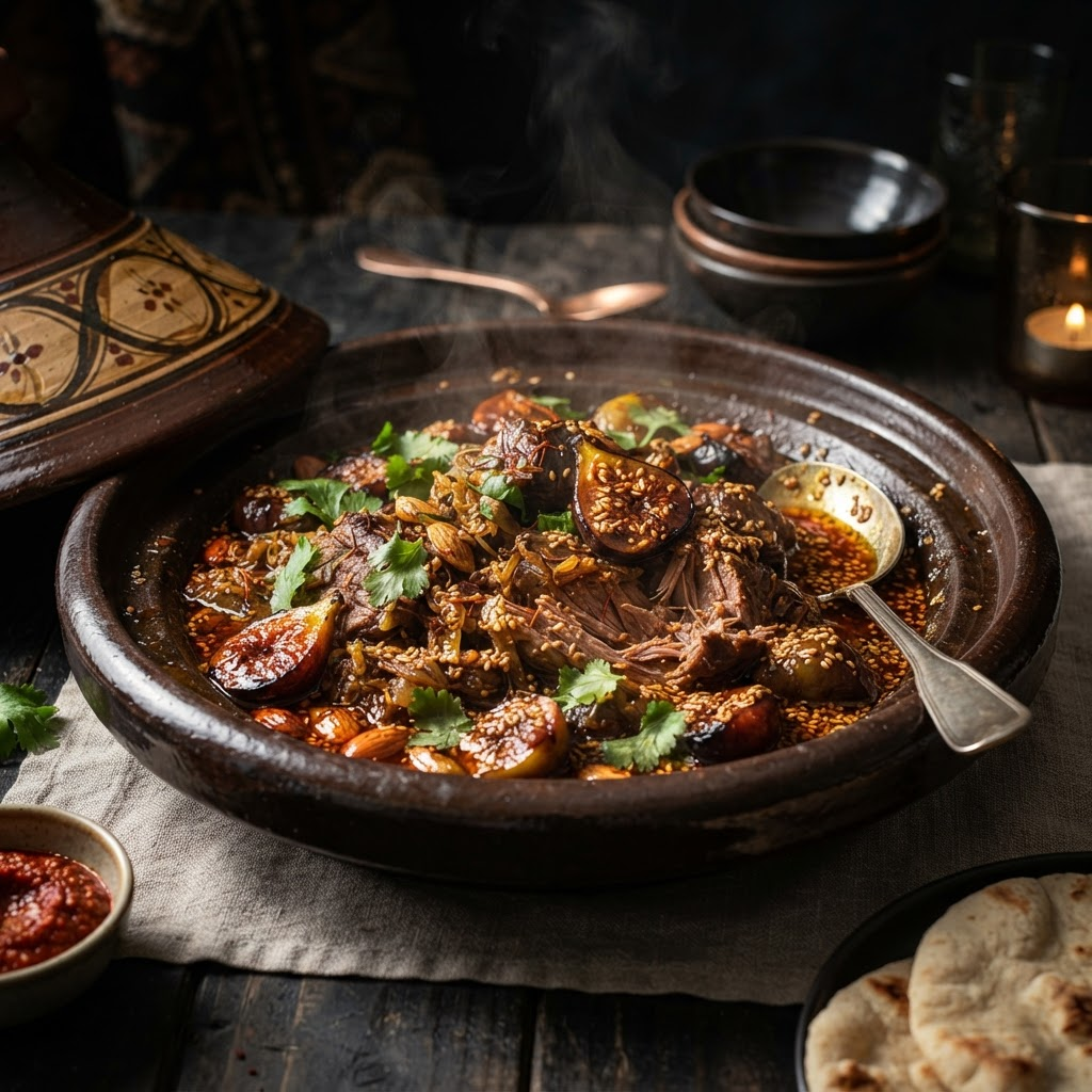 Goat Tagine with Figs, a tagines & stews dish from Beni Mellal