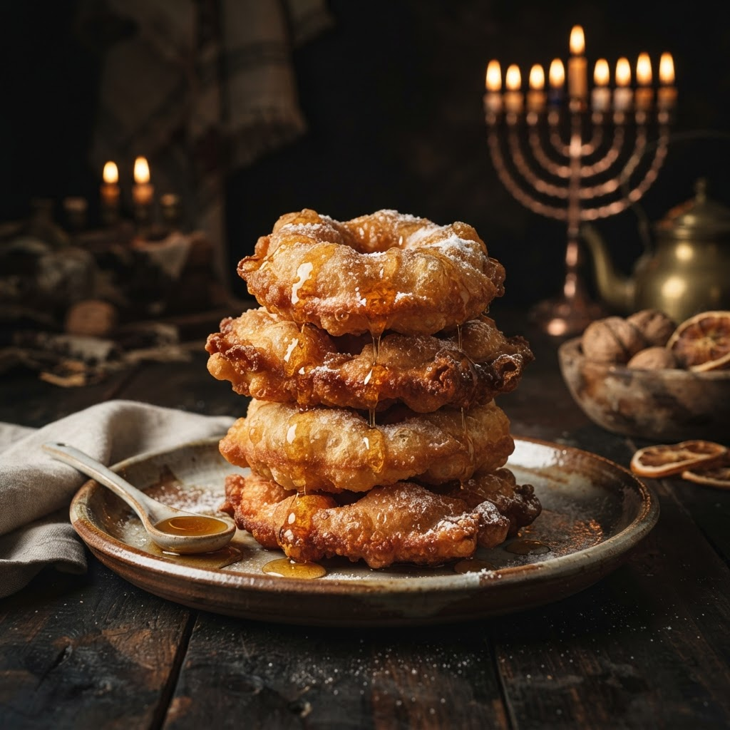 Sfenj for Hanukkah, a sephardic traditions dish from Marrakech