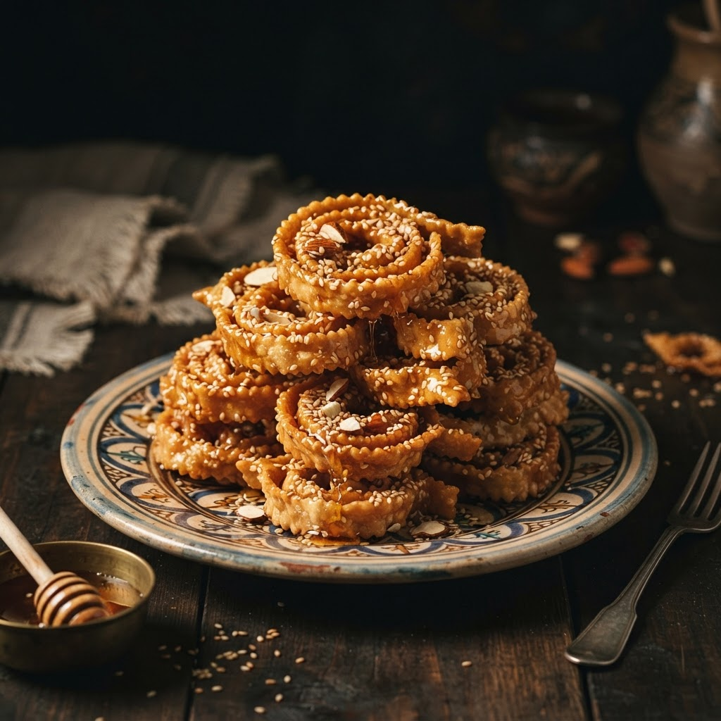 Fijuelas Fried Ribbons, a sephardic traditions dish from Casablanca