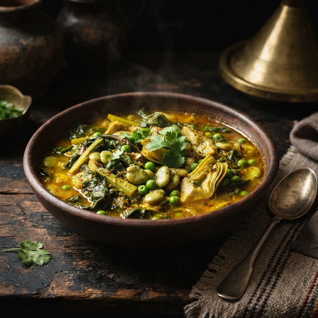 Tbikha Vegetable Stew, a sephardic traditions dish from Sousse