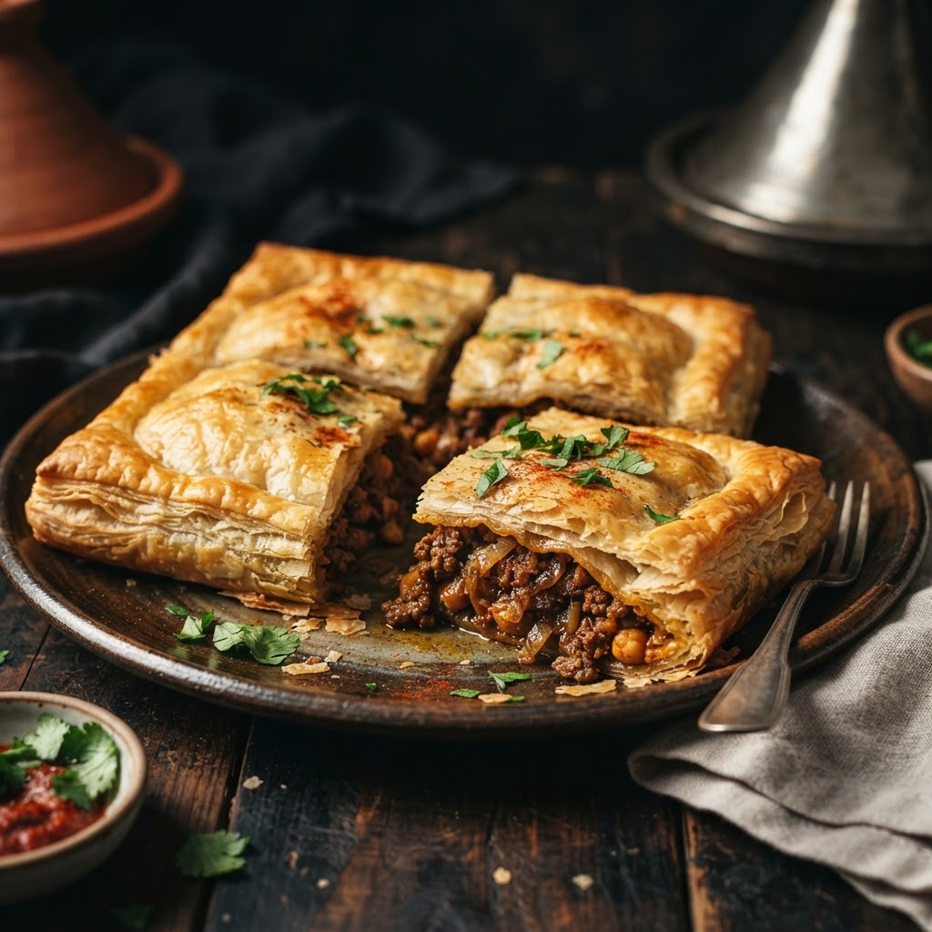 Pastel de Carne, a sephardic traditions dish from Tétouan