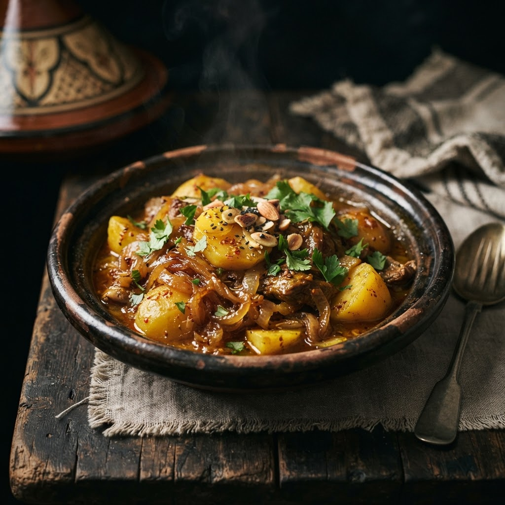 Marqa Batata Sweet-Sour, a sephardic traditions dish from Constantine