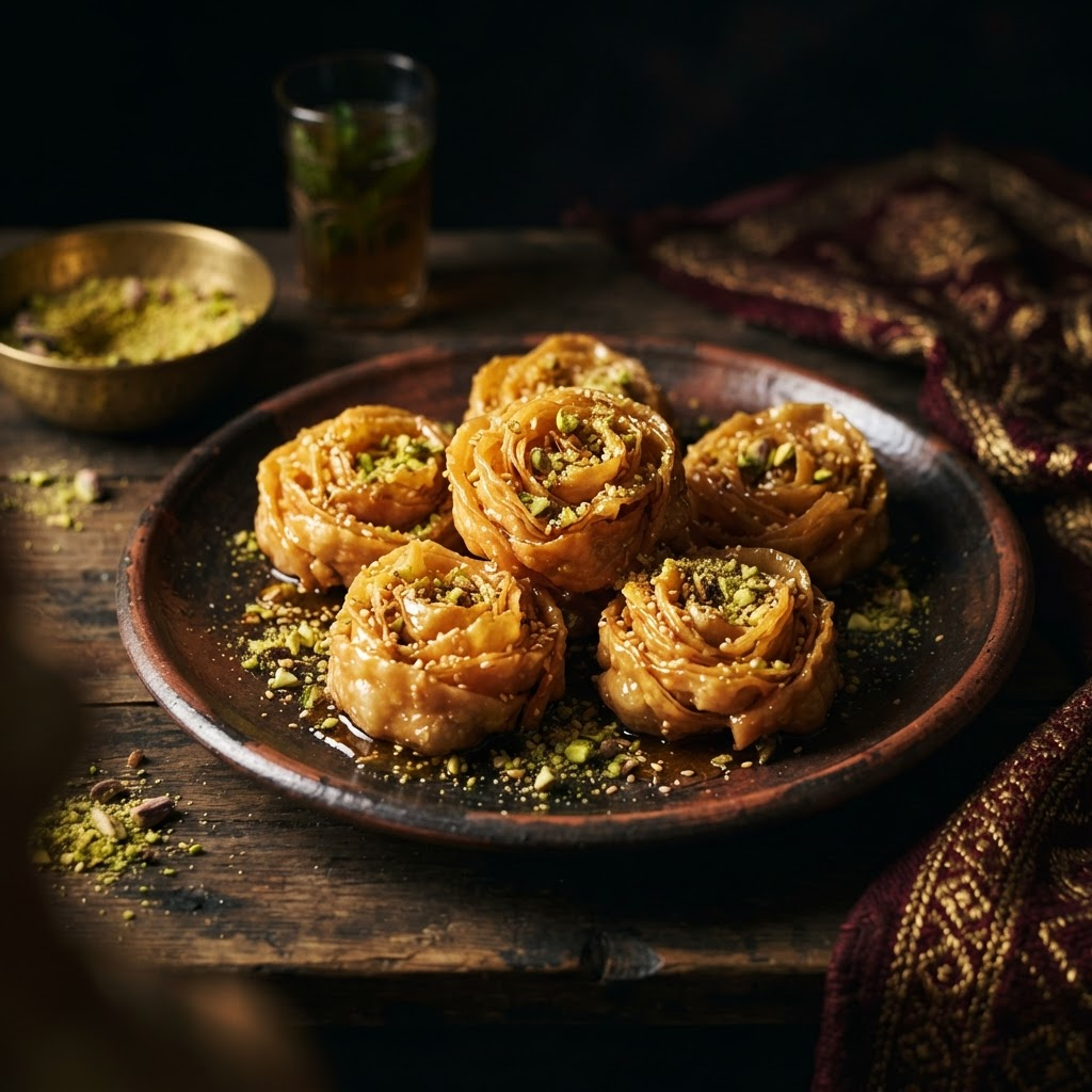 Debla Fried Roses, a sephardic traditions dish from Tunis