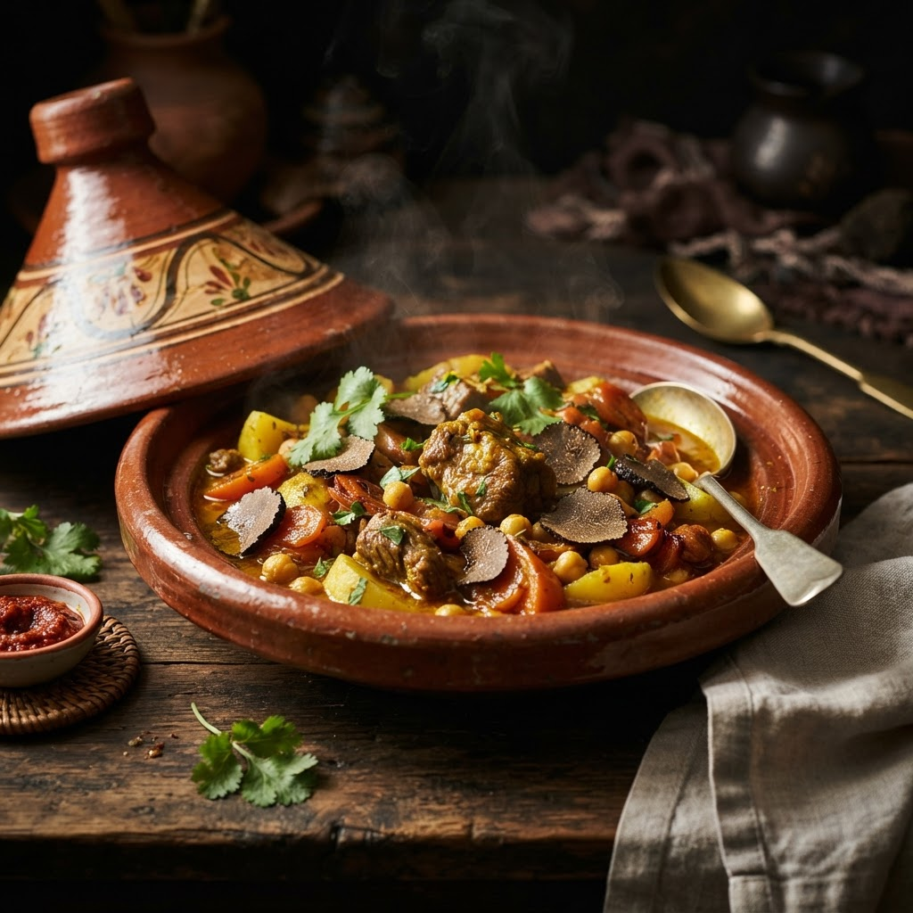 Terfess Desert Truffle Stew, a sephardic traditions dish from Ghardaïa