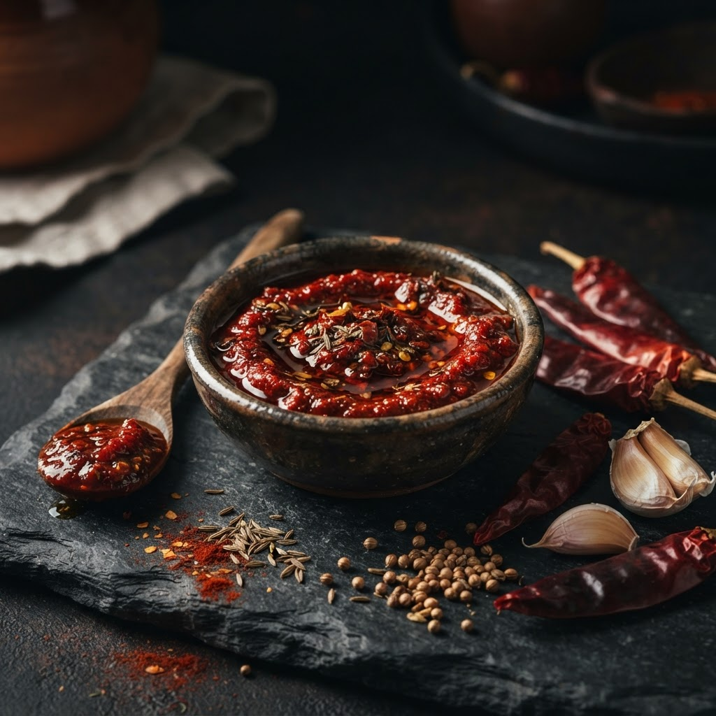 Harissa Paste, a condiments dish from Nabeul