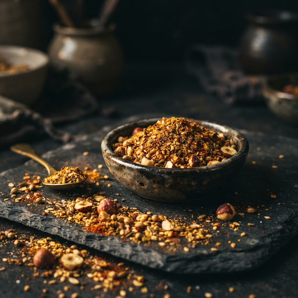 Dukkah Nut Blend, a condiments dish from Cairo